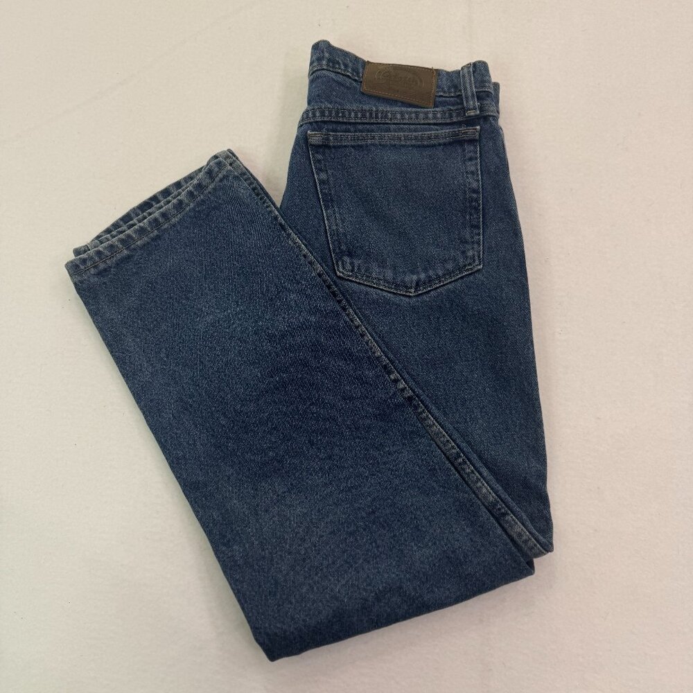Cabelas Jeans Mens 32x30 Straight Blue Denim Cotton Logo Outdoors Hunter Casual